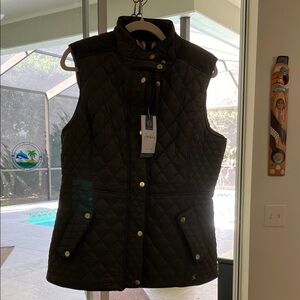 Joules Women's Quilted Green Vest. Brand new, with tags
